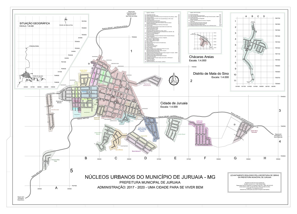 Mapa da cidade