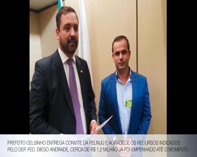 DEPUTADO FEDERAL DIEGO ANDRADE INDICA CAMINHÃO DE LIXO PARA JURUAIA