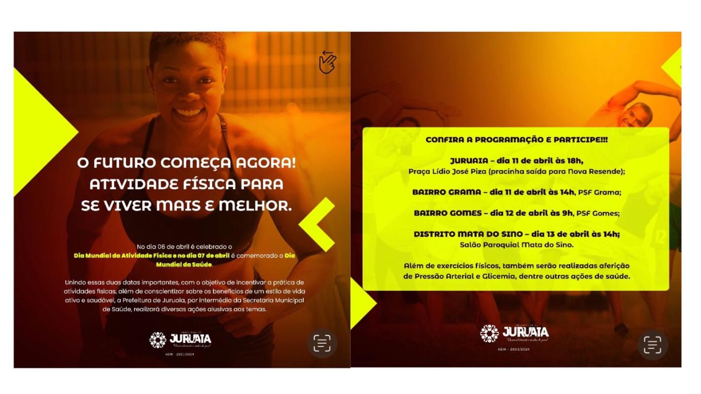 O FUTURO COMEÇA AGORA! ATIVIDADE FÍSICA PARA SE VIVER MAIS E MELHOR.