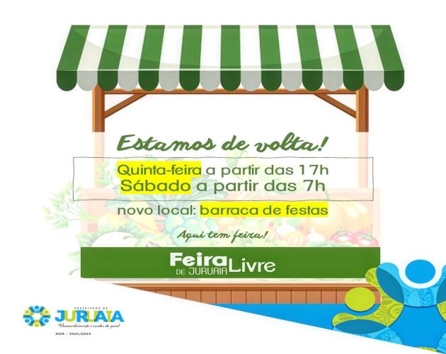 FEIRA LIVRE DE JURUAIA TEM NOVIDADES PARA 2023