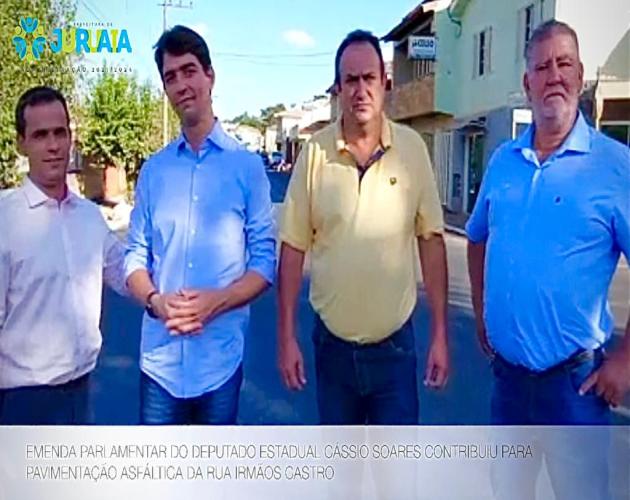 EMENDA PARLAMENTAR DO DEPUTADO ESTADUAL CÁSSIO SOARES CONTRIBUIU PARA PAVIMENTAÇÃO ASFÁLTICA DA RUA IRMÃOS CASTRO