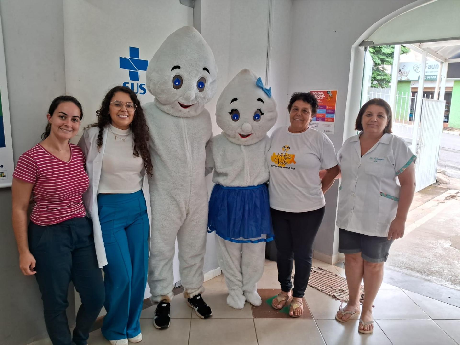 SALA DE VACINAS DE JURUAIA PROMOVE AÇÃO COM ZÉ E MARIA GOTINHA