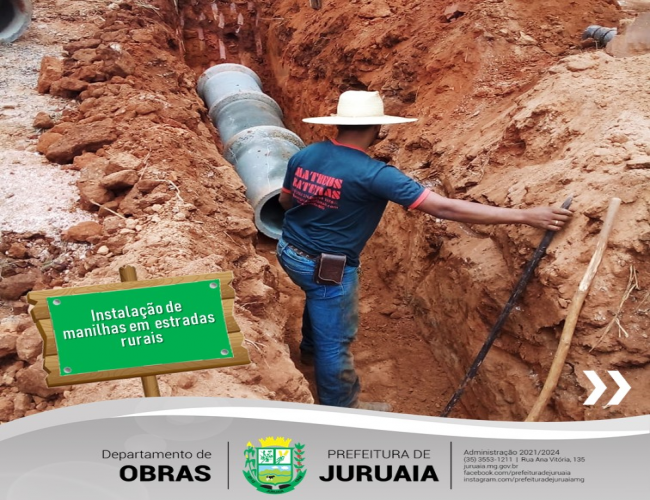 O Departamento de Obras da Prefeitura de Juruaia segue colocando as estradas e acessos em dia
