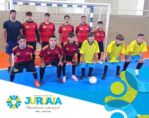 EQUIPE DO FUTSAL MASCULINO SUB-13 DE JURUAIA APRESENTA BONS RESULTADOS NA LIDARP