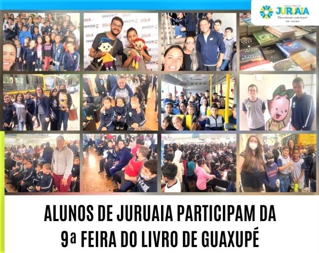 ALUNOS DE JURUAIA PARTICIPAM DA 9ª FEIRA DO LIVRO DE GUAXUPÉ