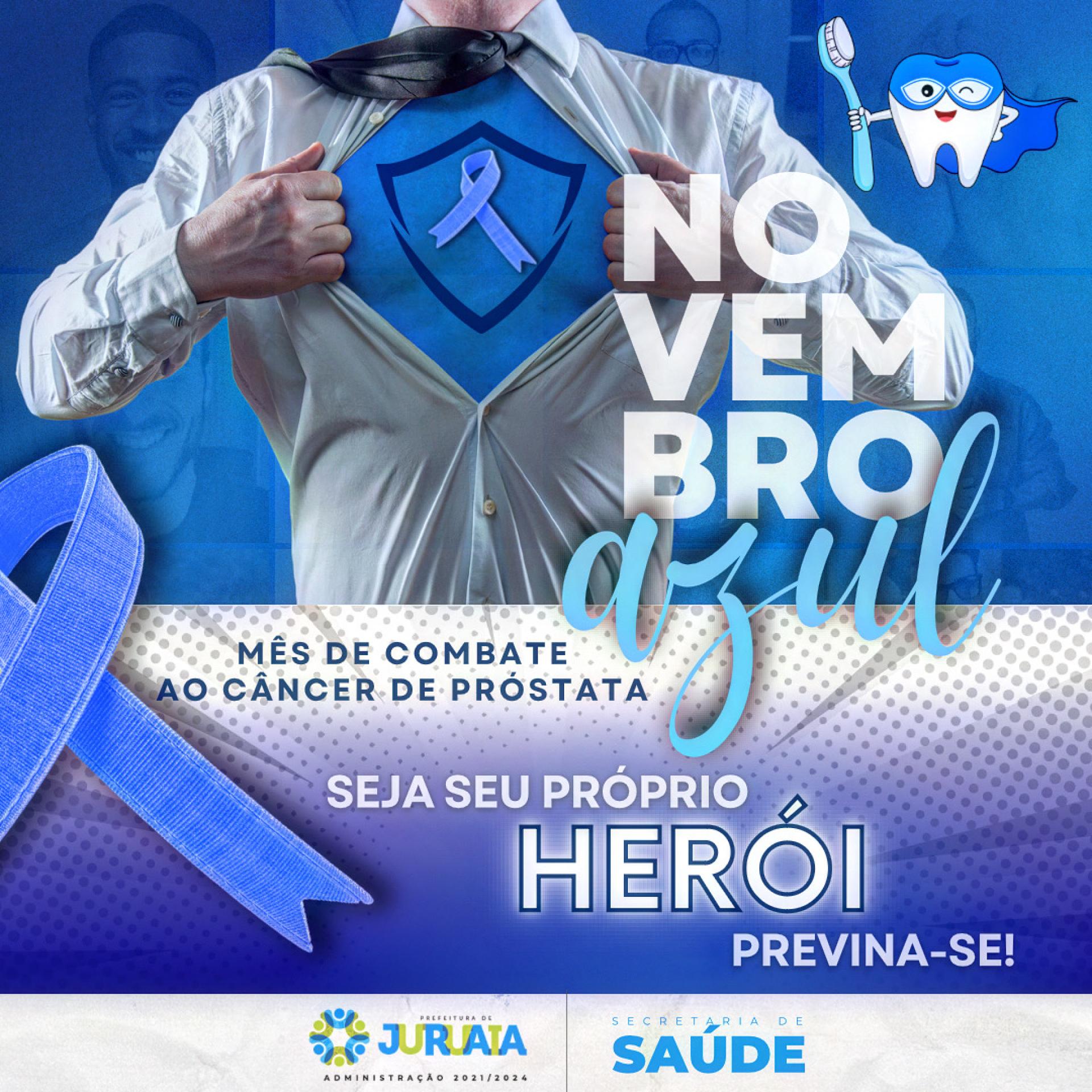 NOVEMBRO AZUL - MÊS DE COMBATE AO CÂNCER DE PRÓSTATA