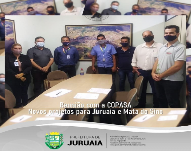 O Prefeito Alvinho se reuniu com o gerente distrital da Copasa, para uma conversa sobre novos projetos para Juruaia e também para o distrito Mata do Sino.