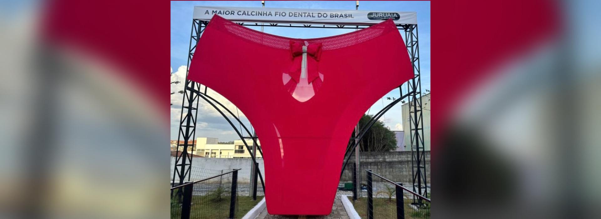 JURUAIA LANÇA A “MAIOR CALCINHA FIO DENTAL DO BRASIL” E CONQUISTA RECORDE NACIONAL