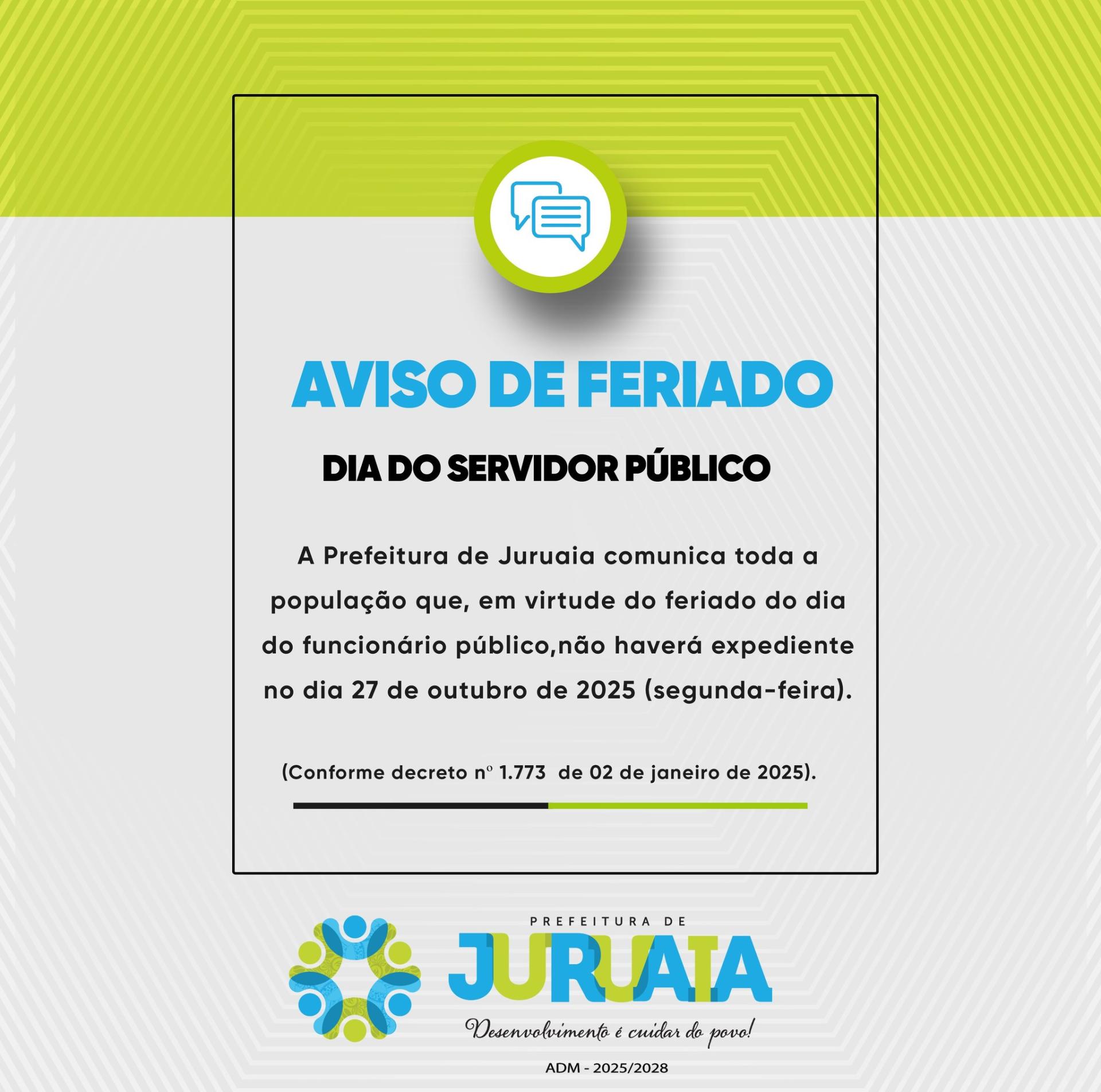 Comunicado - Dia do Servidor Público 