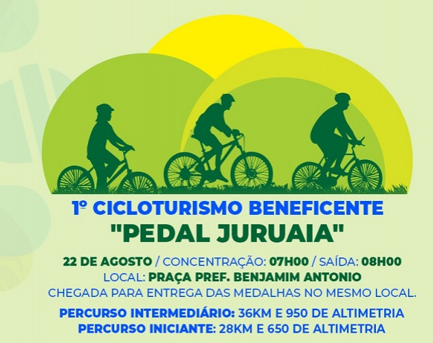 PREFEITURA DE JURUAIA PROMOVE 1º CICLOTURISMO BENEFICENTE