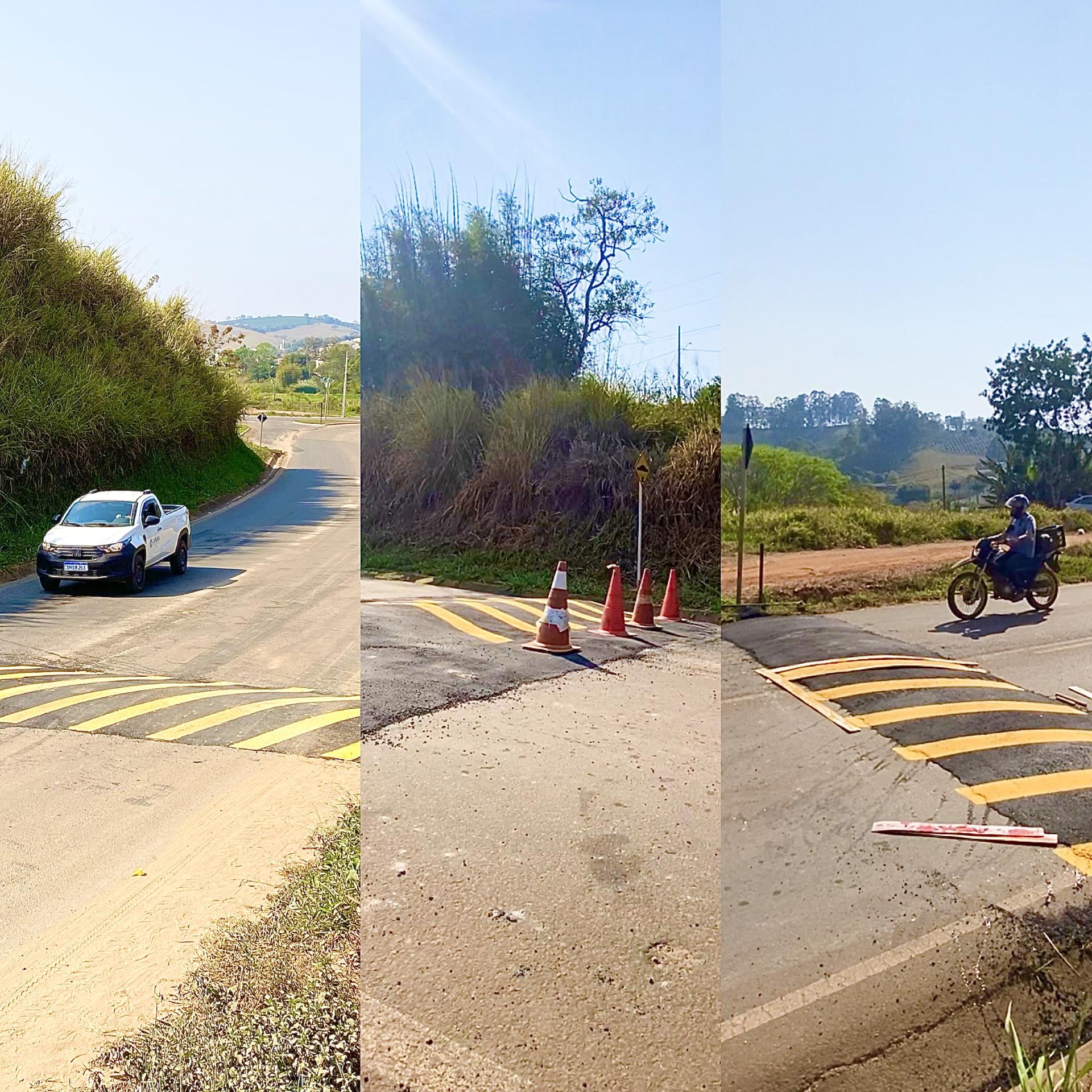PREFEITURA INSTALA NOVOS REDUTORES DE VELOCIDADE NO BAIRRO LARANJEIRAS