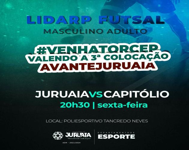 VALENDO A 3ª COLOCAÇÃO NA LIDARP – FUTSAL ADULTO MASCULINO
