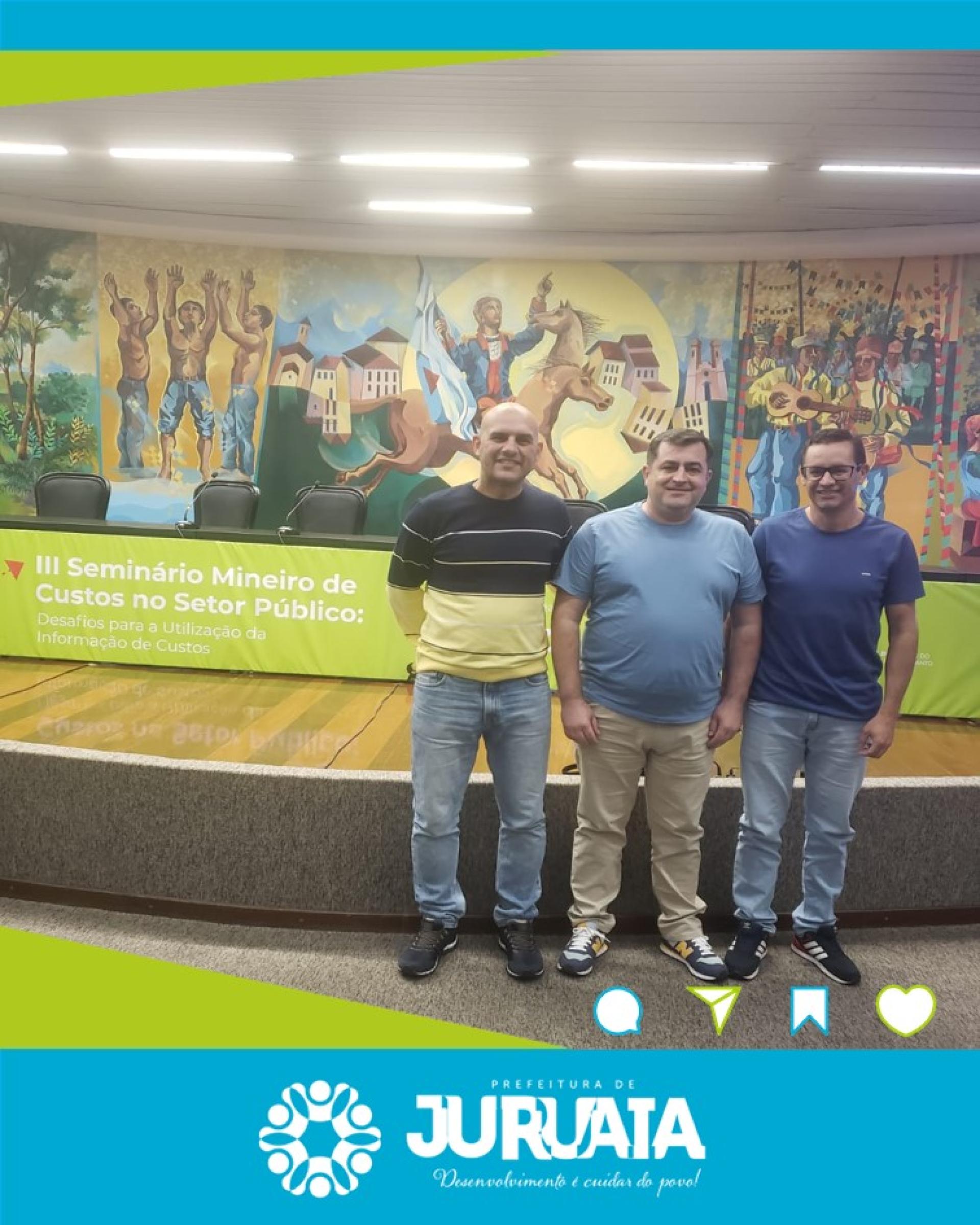 Prefeitura de Juruaia marca presença no III Seminário Mineiro de Custos do Setor Público, que ocorre nos dias 12, 13 e 14 de agosto de 2025.