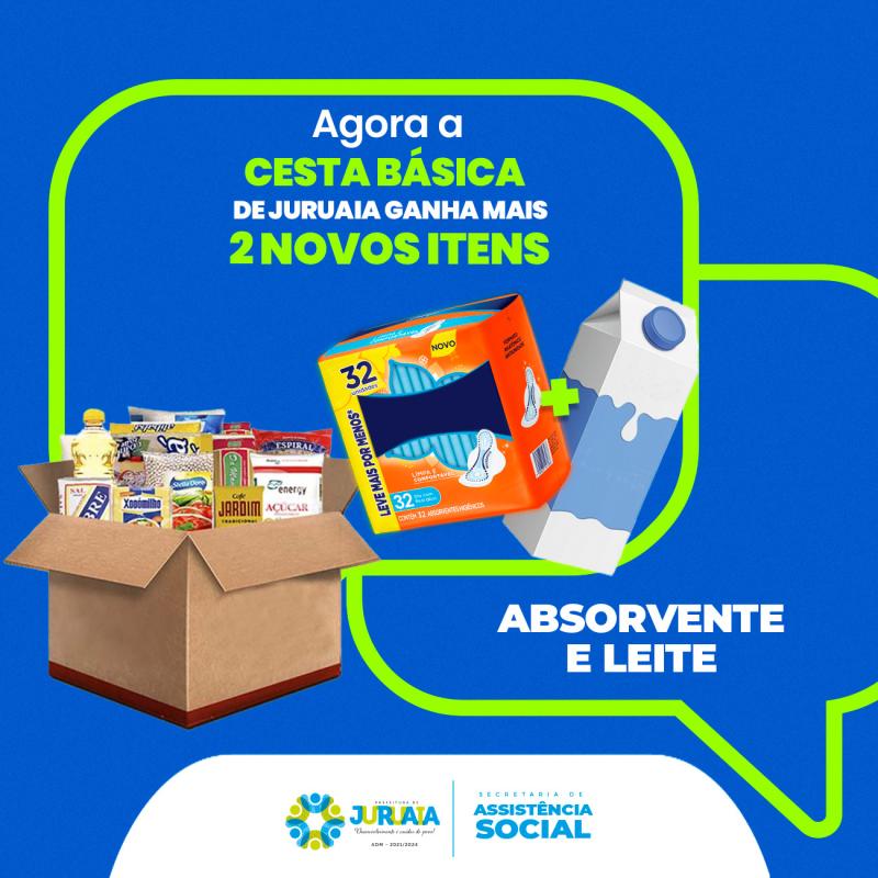 PREFEITURA DE JURUAIA E SECRETARIA DE ASSISTÊNCIA SOCIAL AMPLIAM CESTA BÁSICA