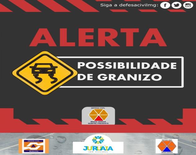 ALERTA - POSSIBILIDADE DE GRANIZO