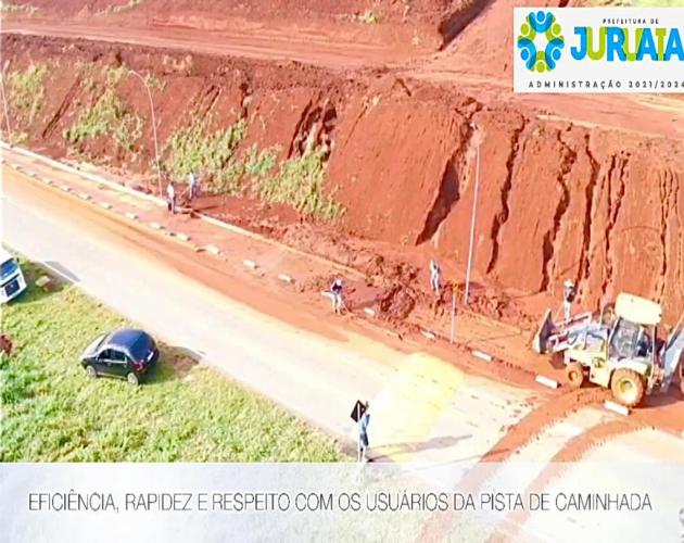 Eficiência, rapidez e respeito com os usuários da pista de caminhada!