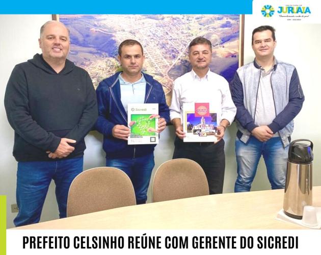 REUNIÃO COM GERENTE DO SICREDI ESTREITA RELAÇÃO COM JURUAIA