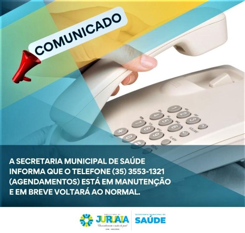 COMUNICADO DA SECRETARIA MUNICIPAL DE SAÚDE DE JURUAIA