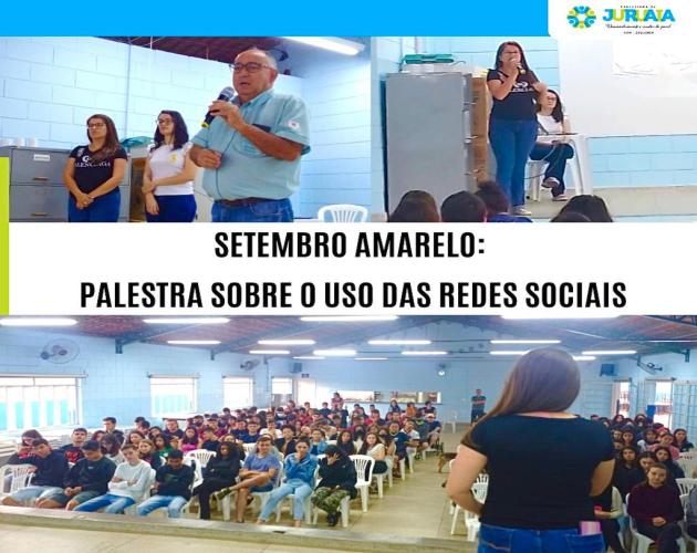 SETEMBRO AMARELO: PALESTRA SOBRE O USO DAS REDES SOCIAIS