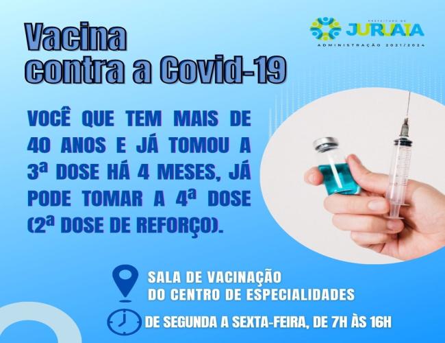 COVID-19: 4ª DOSE LIBERADA