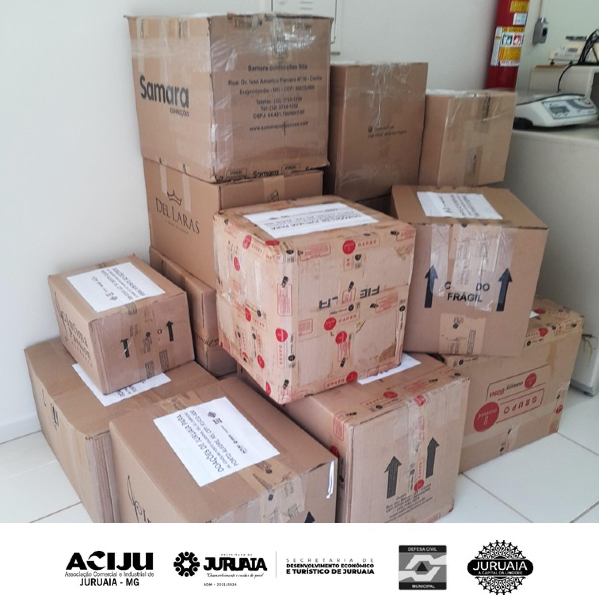 MILHARES DE PEÇAS ÍNTIMAS DE JURUAIA SÃO ENVIADAS PARA OS DESABRIGADOS PELAS ENCHENTES NO RS
