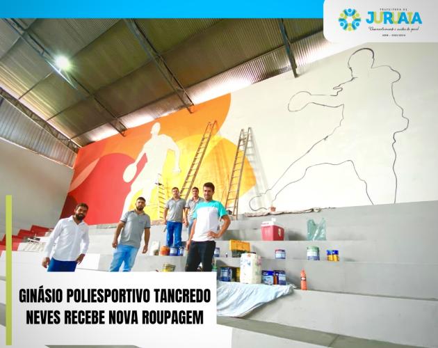 GINÁSIO POLIESPORTIVO TANCREDO NEVES RECEBE NOVA ROUPAGEM