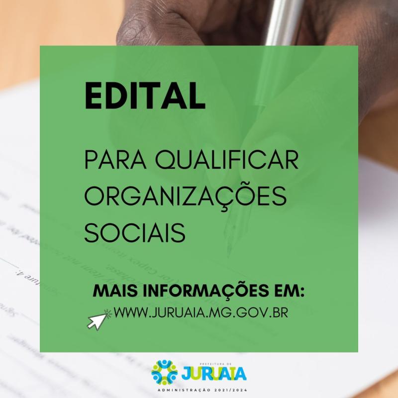 EDITAL PARA QUALIFICAR ORGANIZAÇÕES SOCIAIS
