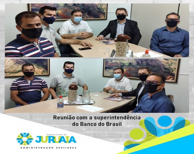 O Prefeito Alvinho, recebeu o Superintendente Comercial do Banco do Brasil Rogério Staub e o Gerente Geral Francisco Inaldo Paiva Rodrigues.
