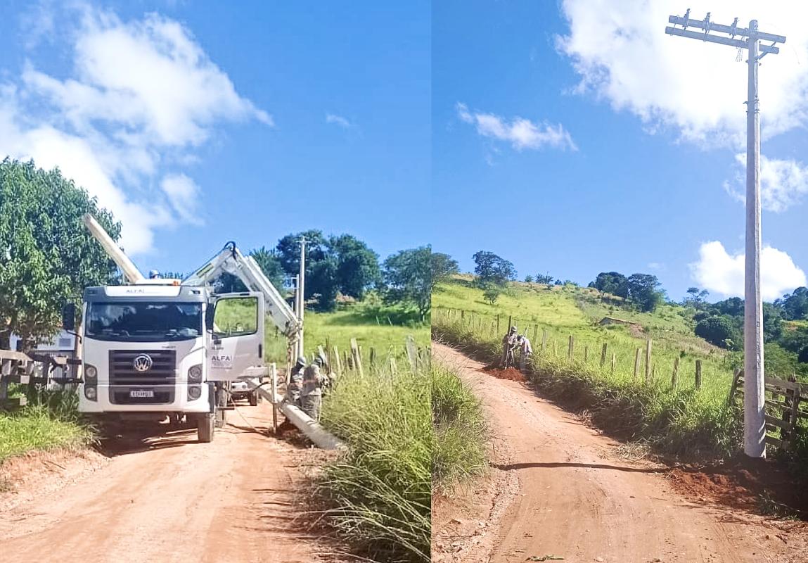 BAIRRO BARRA MANSA RECEBE OBRAS DE EXTENSÃO DE REDE ELÉTRICA