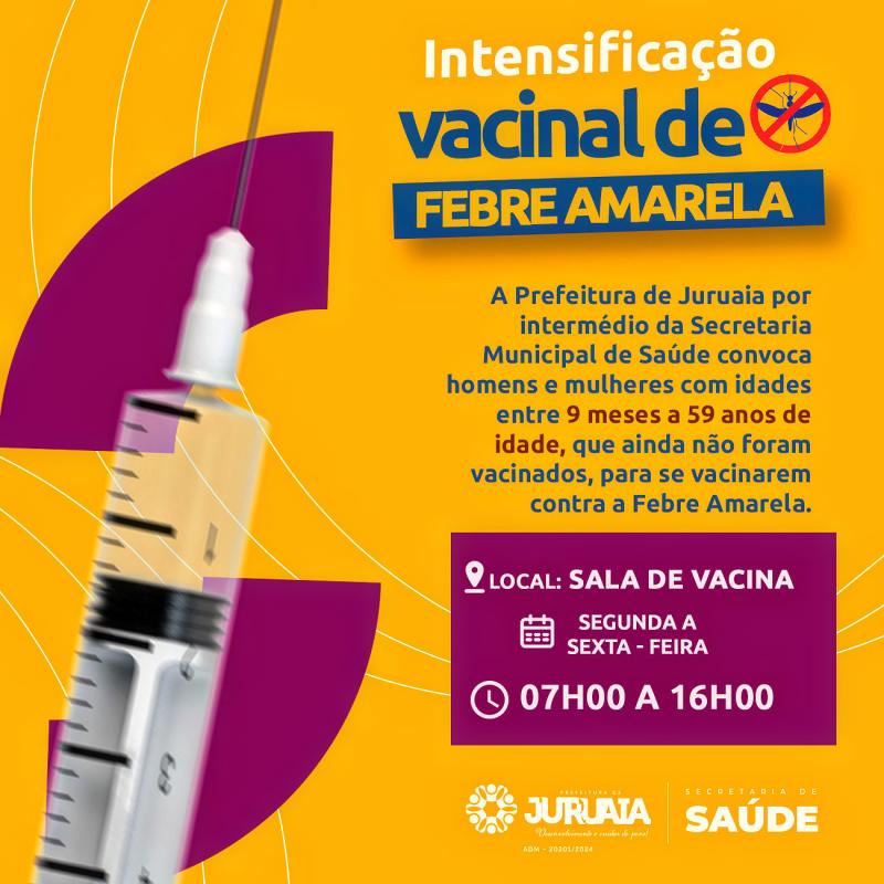  INTENSIFICAÇÃO VACINAL DE FEBRE AMARELA