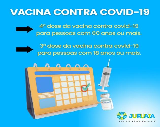A Secretaria Municipal de Saúde convoca para vacinação contra a Covid-19: