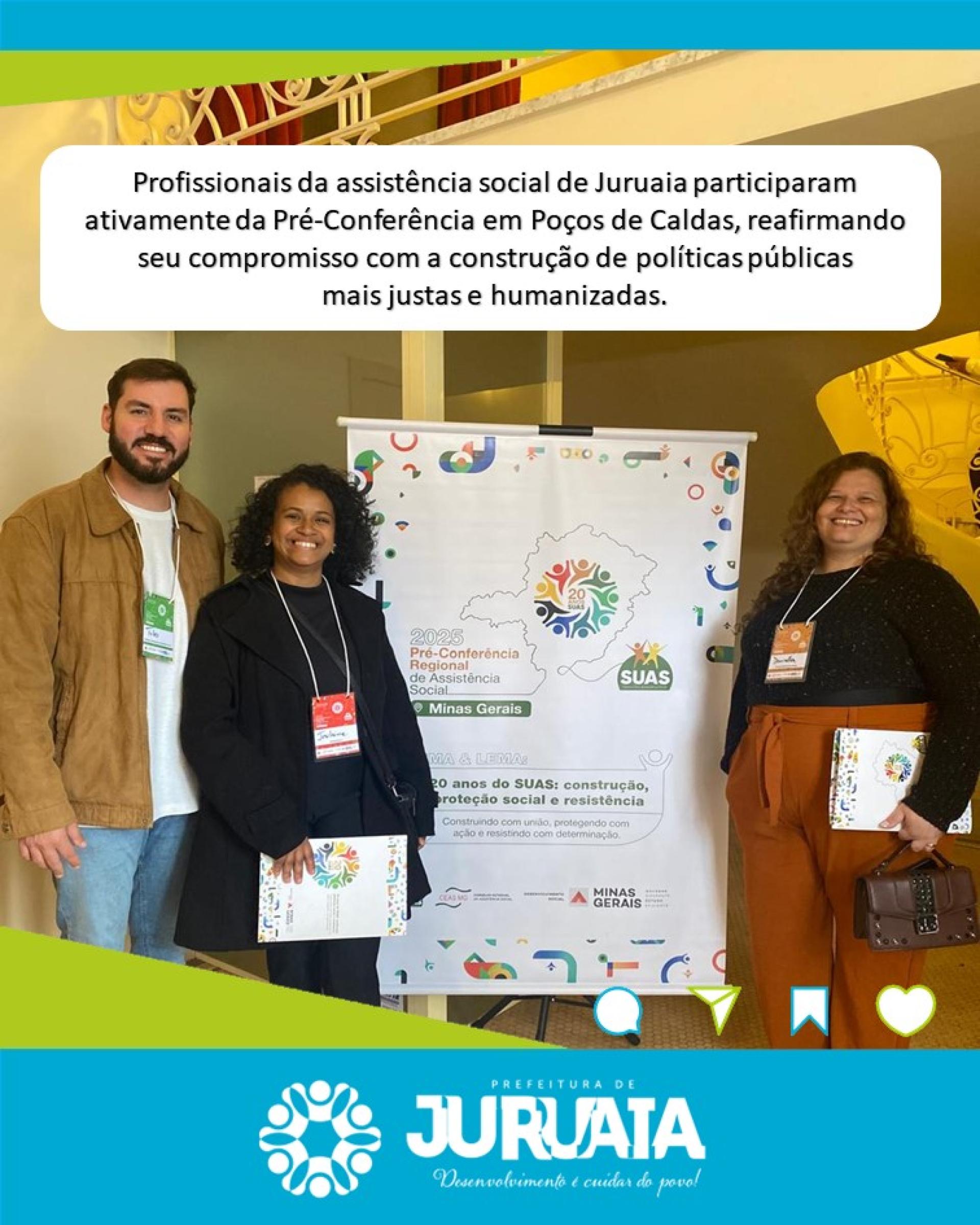 Profissionais da Assistência Social de Juruaia demonstram participação efetiva na Pré-Conferência de Assistência Social em Poços de Caldas