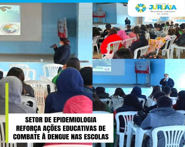 SETOR DE EPIDEMIOLOGIA REFORÇA AÇÕES EDUCATIVAS DE COMBATE À DENGUE NAS ESCOLAS