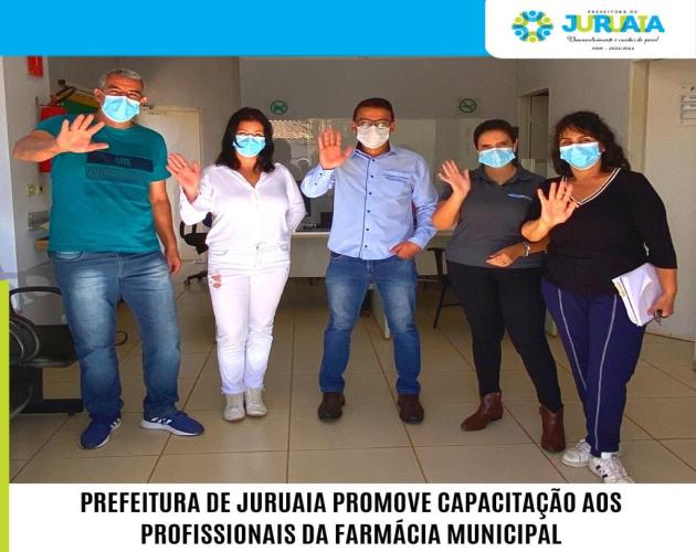 PREFEITURA DE JURUAIA PROMOVE CAPACITAÇÃO AOS PROFISSIONAIS DA FARMÁCIA MUNICIPAL