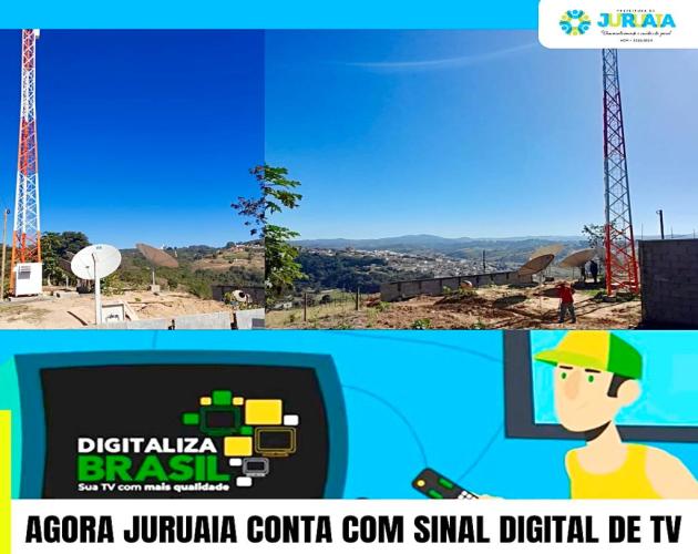 AGORA JURUAIA CONTA COM SINAL DIGITAL DE TV