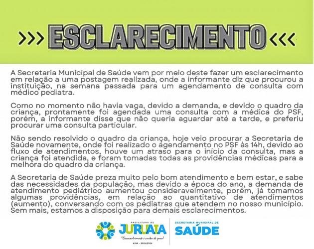 ESCLARECIMENTO