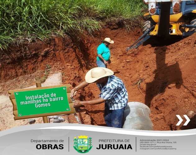 O Departamento de Obras da Prefeitura de Juruaia segue fazendo reparos e melhorias nas estradas rurais de Juruaia