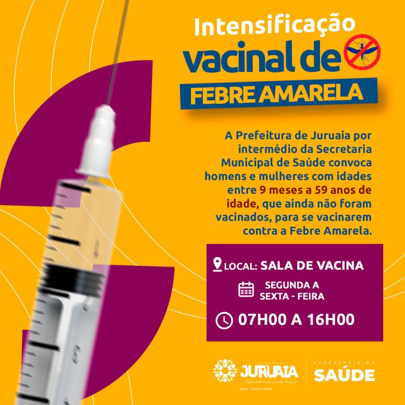 INTENSIFICAÇÃO VACINAL DE FEBRE AMARELA