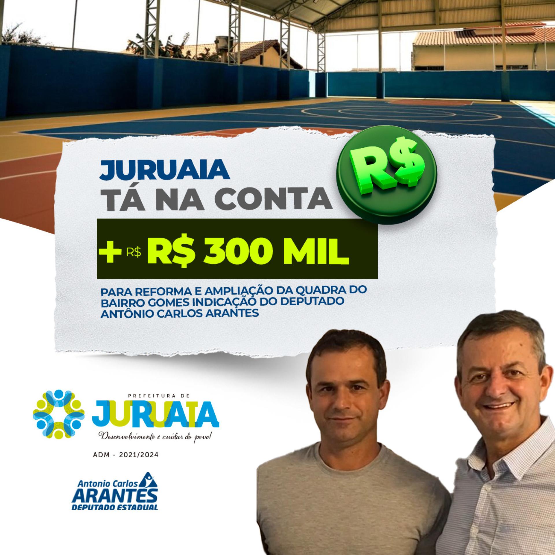 ESPORTE & EDUCAÇÃO: TÁ NA CONTA – MAIS R$300 MIL