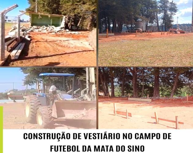 CONSTRUÇÃO DE VESTIÁRIO NO CAMPO DE FUTEBOL DA MATA DO SINO