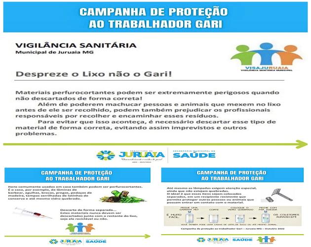 CAMPANHA DE PROTEÇÃO AO TRABALHADOR GARI