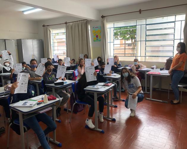 SAÚDE BUCAL REALIZA ATIVIDADES EDUCATIVAS NA ESCOLA NAIR GASPAR DE REZENDE