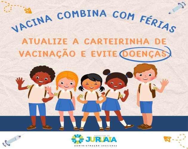 VACINA COMBINA COM FÉRIAS
