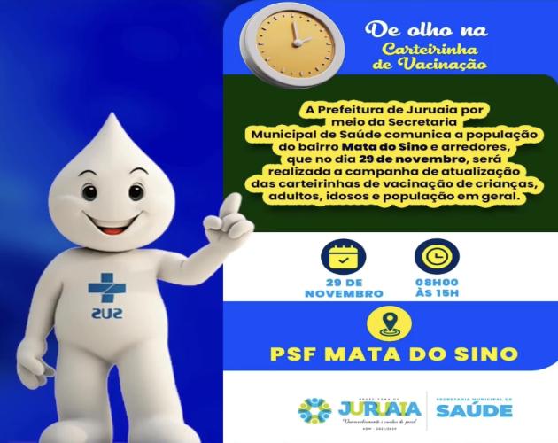 DISTRITO MATA DO SINO - DE OLHO NA CARTEIRINHA DE VACINAÇÃO