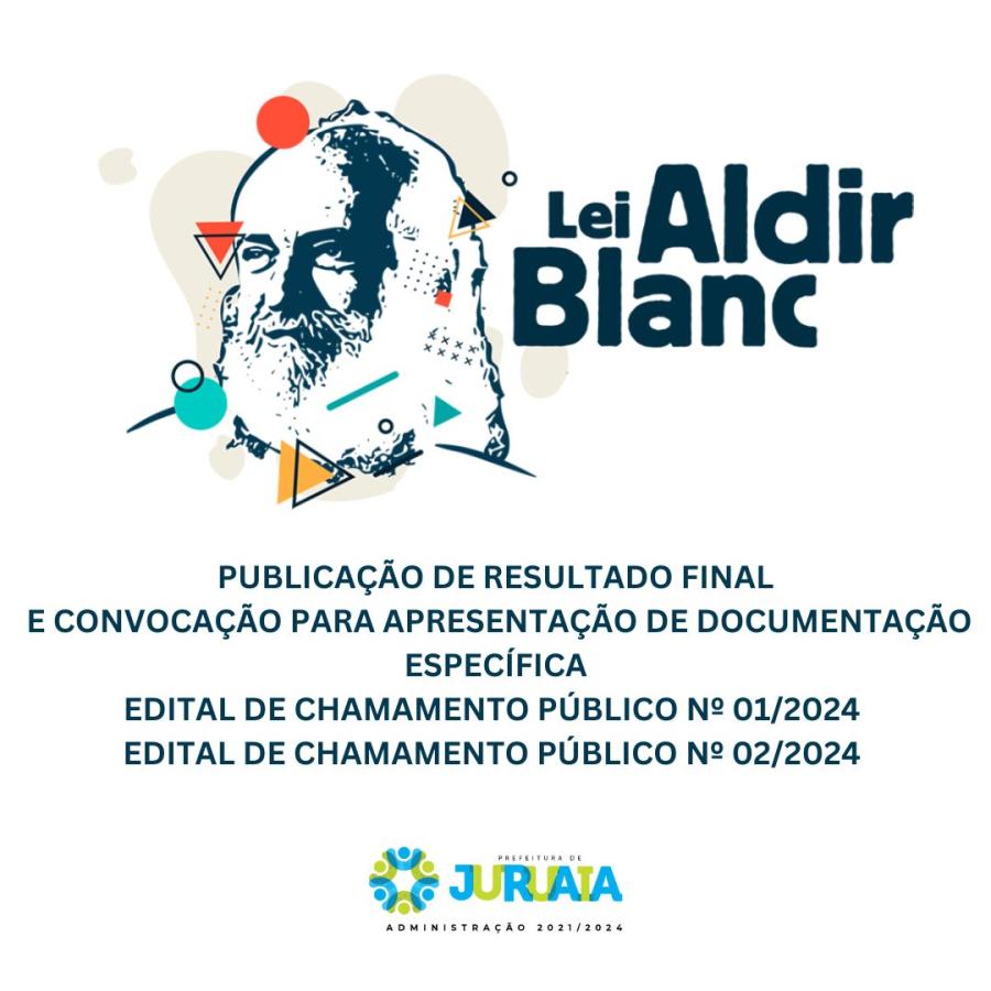 PUBLICAÇÃO DE RESULTADO FINAL  E CONVOCAÇÃO PARA APRESENTAÇÃO DE DOCUMENTAÇÃO - Lei Aldir Blanc