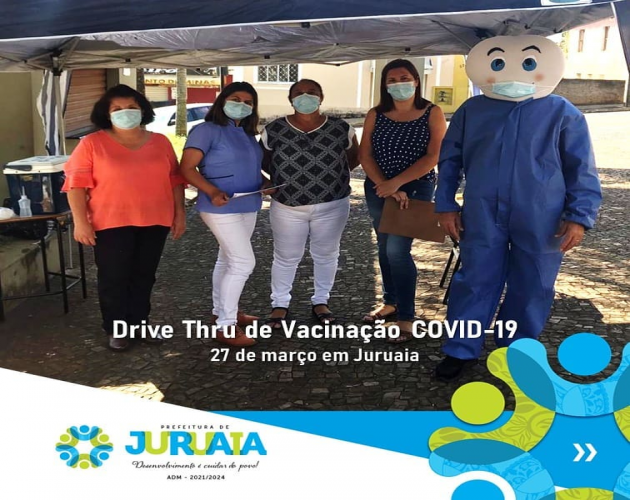 Sábado dia 27 de março, foi dia de mutirão de vacinação contra a COVID-19 para idosos de 72 a 74 anos