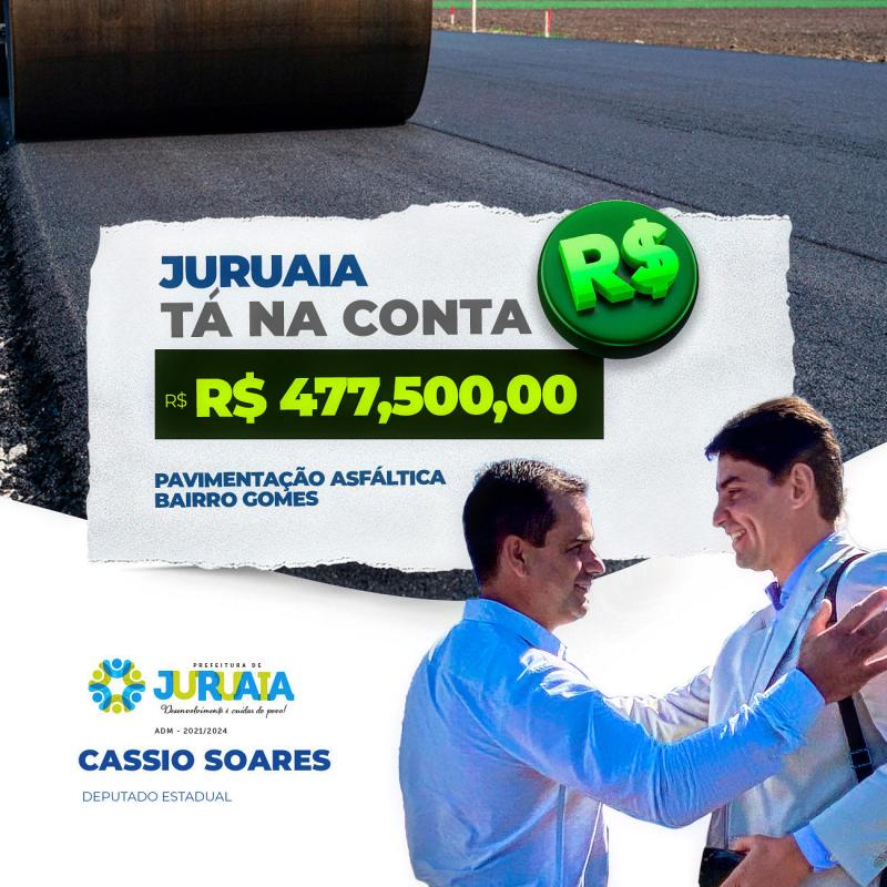  TÁ NA CONTA - R$ 477 MIL - ASFALTO BAIRRO GOMES