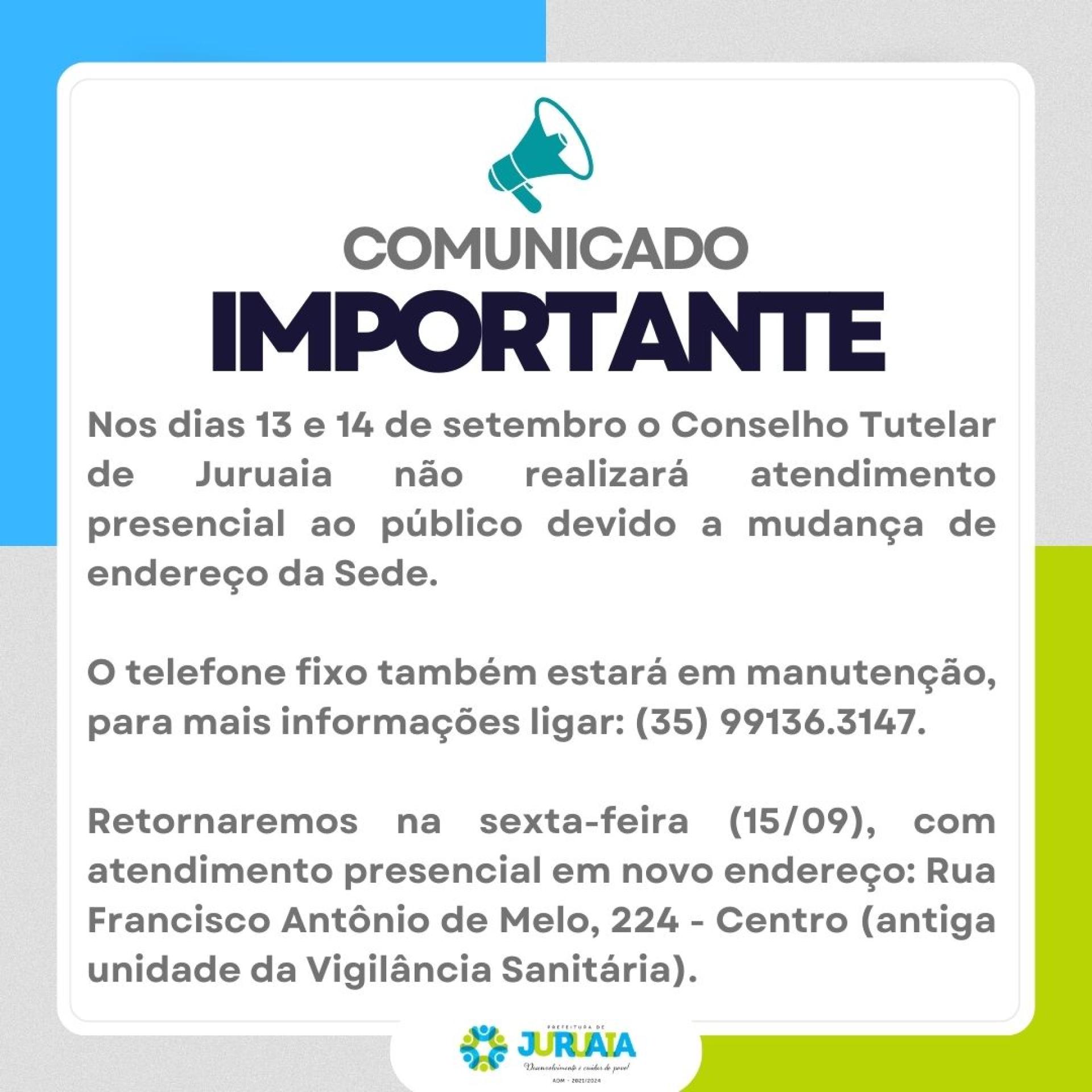 COMUNICADO IMPORTANTE