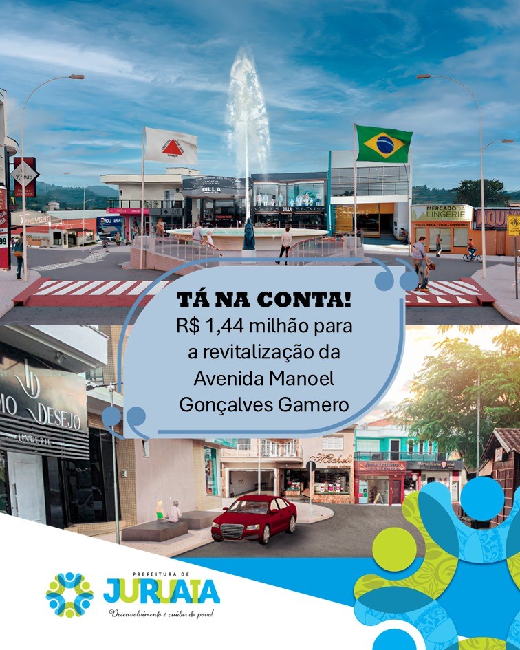 Revitalização da Avenida Manoel Gonçalves Gamero avança após liberação de recurso federal de R$ 1,44 milhão