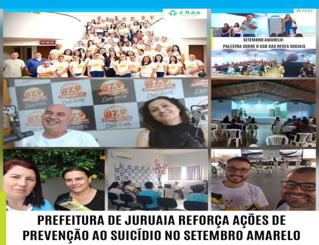 PREFEITURA DE JURUAIA REFORÇA AÇÕES DE PREVENÇÃO AO SUICÍDIO NO SETEMBRO AMARELO